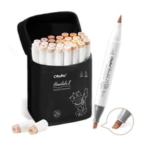 Ohuhu 24 Marcadores Piel Honolulu S Pincel & Biselada Suave