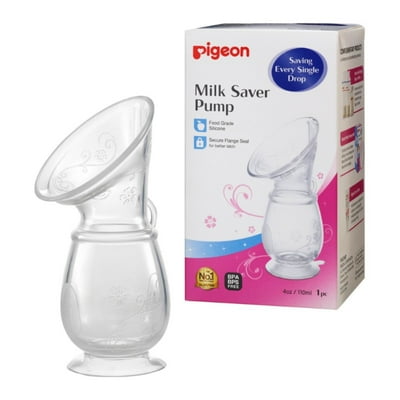 Recolector De Leche Materna Milk Saber Pump Transparente Pigeon