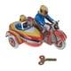 thumbnail image 2 of Reloj De Trabajo De Motocicleta De Juguete Con Sidecar, 2 of 3