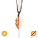 thumbnail image 2 of Collar Que Cambia de Color - Llama Tribal - Blanco a Naranja, 2 of 3
