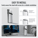 thumbnail image 4 of Soporte metálico vertical con base antideslizante compatible con la consola PlayStation 5 Slim/Pro - Soporte portátil para consola de juegos PS5 Host-Gris, 4 of 9