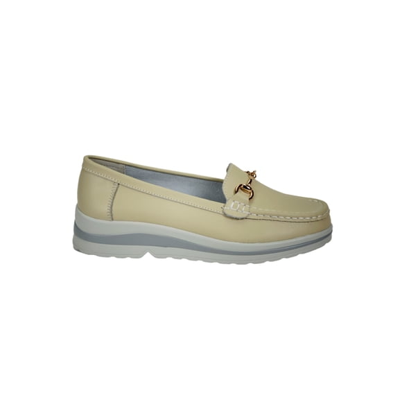 Mocasín Cuero Margy Beige