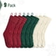 thumbnail image 2 of Medias navideñas Mr. Pen, 9 unidades, 45 cm, tejido con cable, rojo, crema y verde, 2 of 7