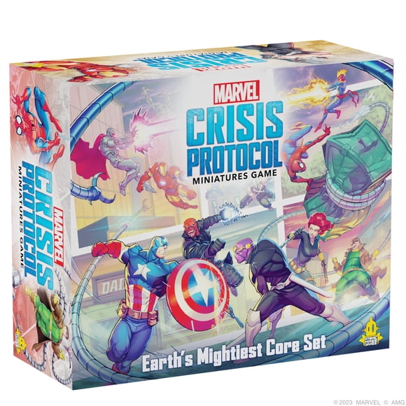 Juego de superhéroes de mesa Marvel Crisis Protocol Earth's Mightiest CORE Set