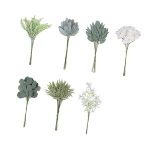 Bothyi - Tallos De Hojas De Eucalipto Artificiales, Regalo Único Para Cafetería, Hogar, Aniversario, Estilo B