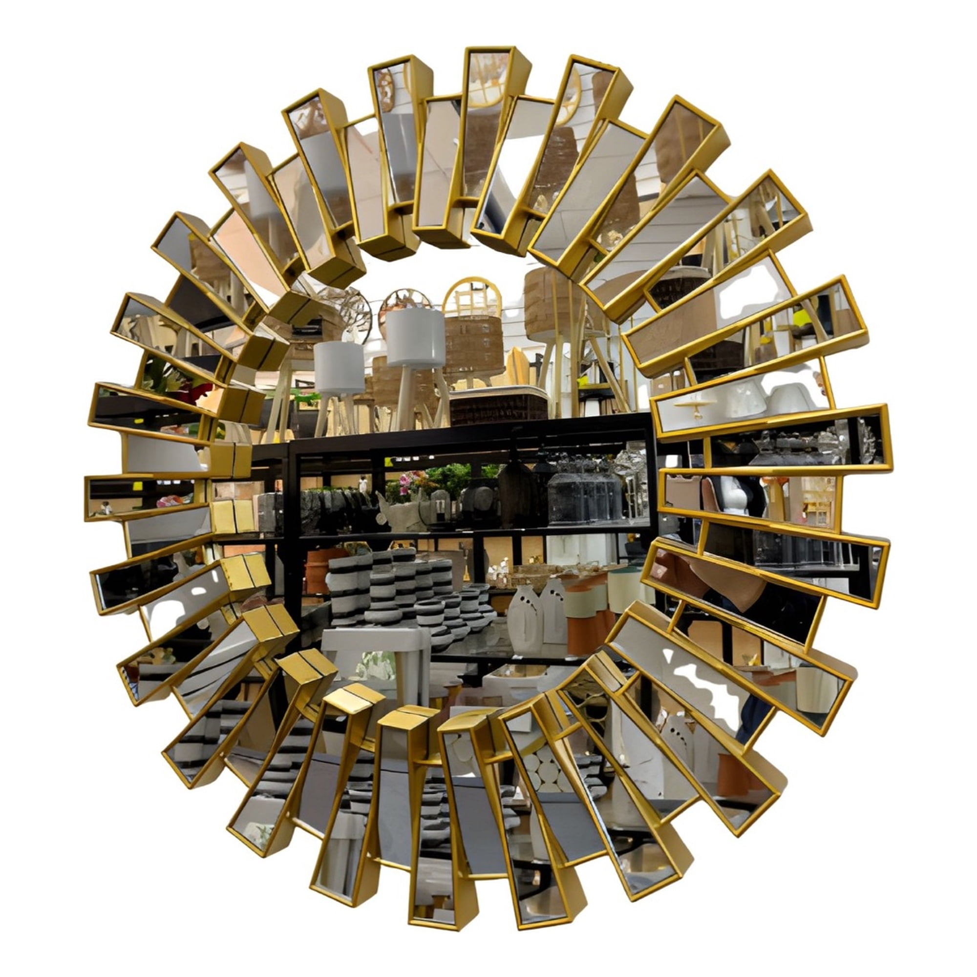 Genérico - Espejo Pared Decorativo Diseño Sol Resplandeciente Jhn