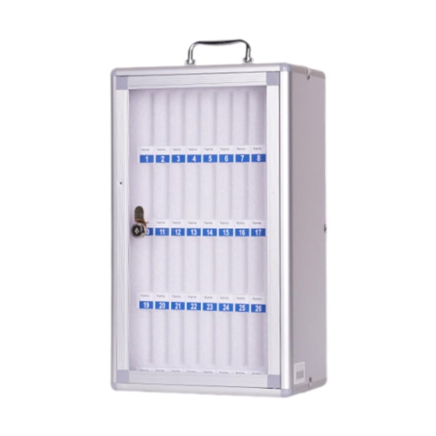 Gabinete De Almacenamiento Para Teléfono, Caja De Almacenamiento Para Teléfono Inteligente Con Mango Portátil De Aleación De Aluminio, 36 Ranuras
