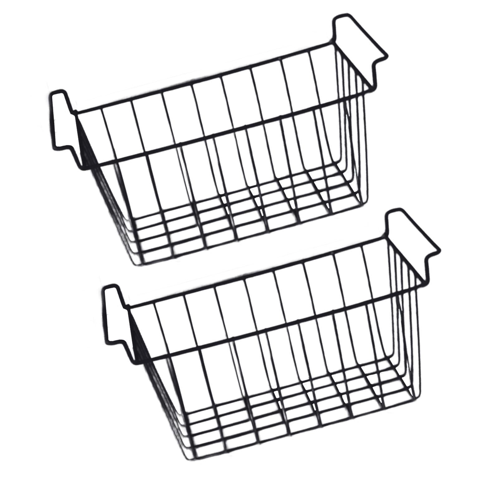 Bothyi - 2 Cestas Para Congelador, Cestas Profundas Para Refrigerador, Para Cocina, Dormitorio, Casa De Campo, 45 Cm X 24,5 Cm X 20 Cm