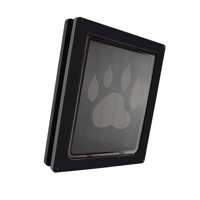 Magideal - Puerta Para Perros Con Solapa Resistente A La Intemperie Y Cierre Automático De 15 Pulgadas. Negro