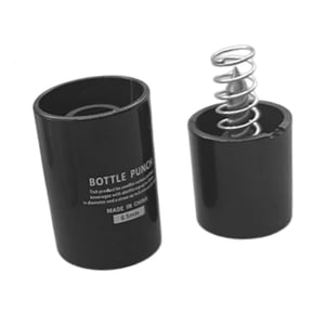 Bothyi - Perforadora De Tapas De Botellas Portátil Para Hacer Agujeros En Tapas De Botellas De Agua, Ideal Para Picnics En Casa, Color Negro