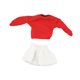 thumbnail image 3 of Jersey Y Falda De Manga Larga A Escala 1/12 Para Figuras De Acción Femeninas De 6 Pulgadas, Mu?eca BJD, Top Rojo, 3 of 5