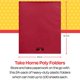 thumbnail image 5 of Folder School Smart TAKE Home Heavy Duty, color rojo, paquete de 24, 5 of 6