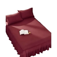 Genérico - Faldon Protector De Cama Plaza Y Media 105X200 Cm 02