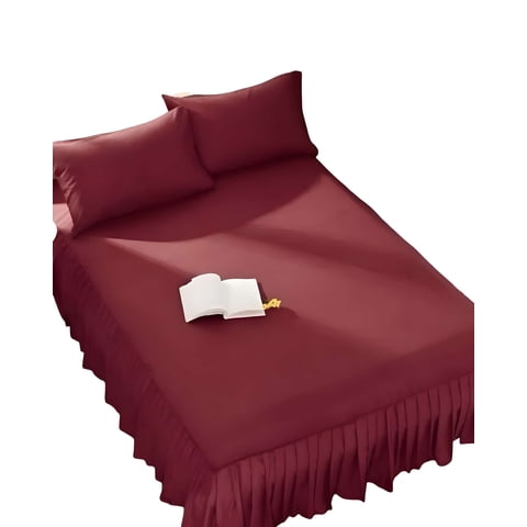 Genérico - Faldon Protector De Cama Plaza Y Media 105X200 Cm 02