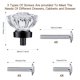 thumbnail image 4 of Perillas Para Cajones De Cristal Vintage 37 X 36 Mm, 4 of 7