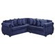 thumbnail image 1 of Sofá Seccional Violeta 3.2 Felpa Azul, 1 of 4