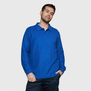 Jayson - Polera Pique T/C Ml Hombre Azul S