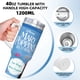 thumbnail image 5 of El Regreso de Mary Poppins Vaso aislado de acero inoxidable con asa, diseño temático, regalo para familia, amigos y fans; incluye pajita y encaja en el portavasos estándar, 40 oz, 5 of 6