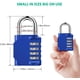 thumbnail image 2 of Candado de combinación AIHYTU de 4 dígitos para locker, paquete de 2, azul, 2 of 7