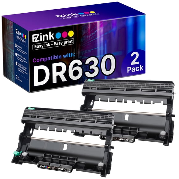 Unidad de tambor de repuesto E-Z Ink DR630 para Brother DR-630 (paquete de 2)