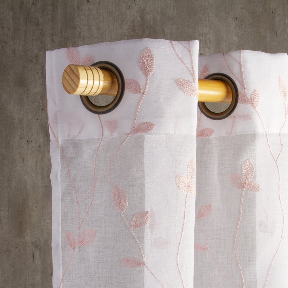 Masel - Set Velo Teresita Bordado Rosado 140x225