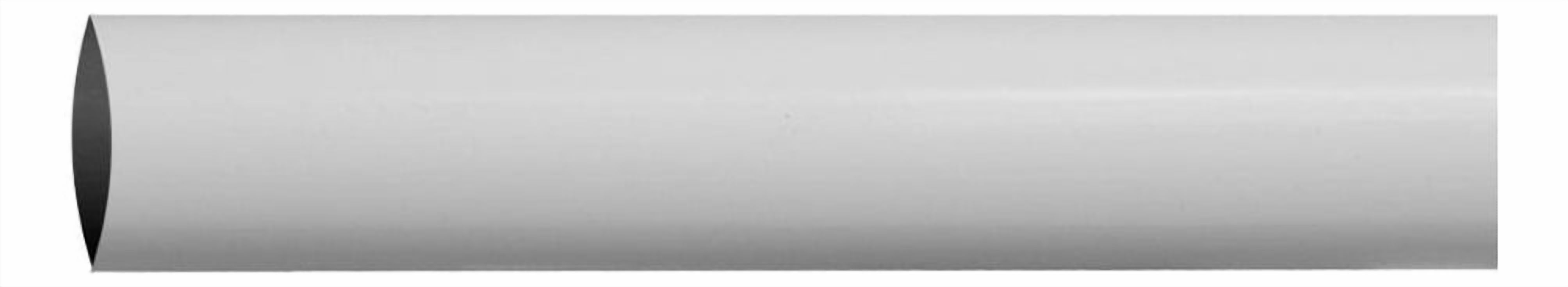 Barra Closet O Baño Redonda 1 Blanco 3 Mts Dvp