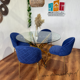 thumbnail image 1 of Comedor Elite Alicia Velvet Gold Premium - Azul - 100Cm, 1 of 1