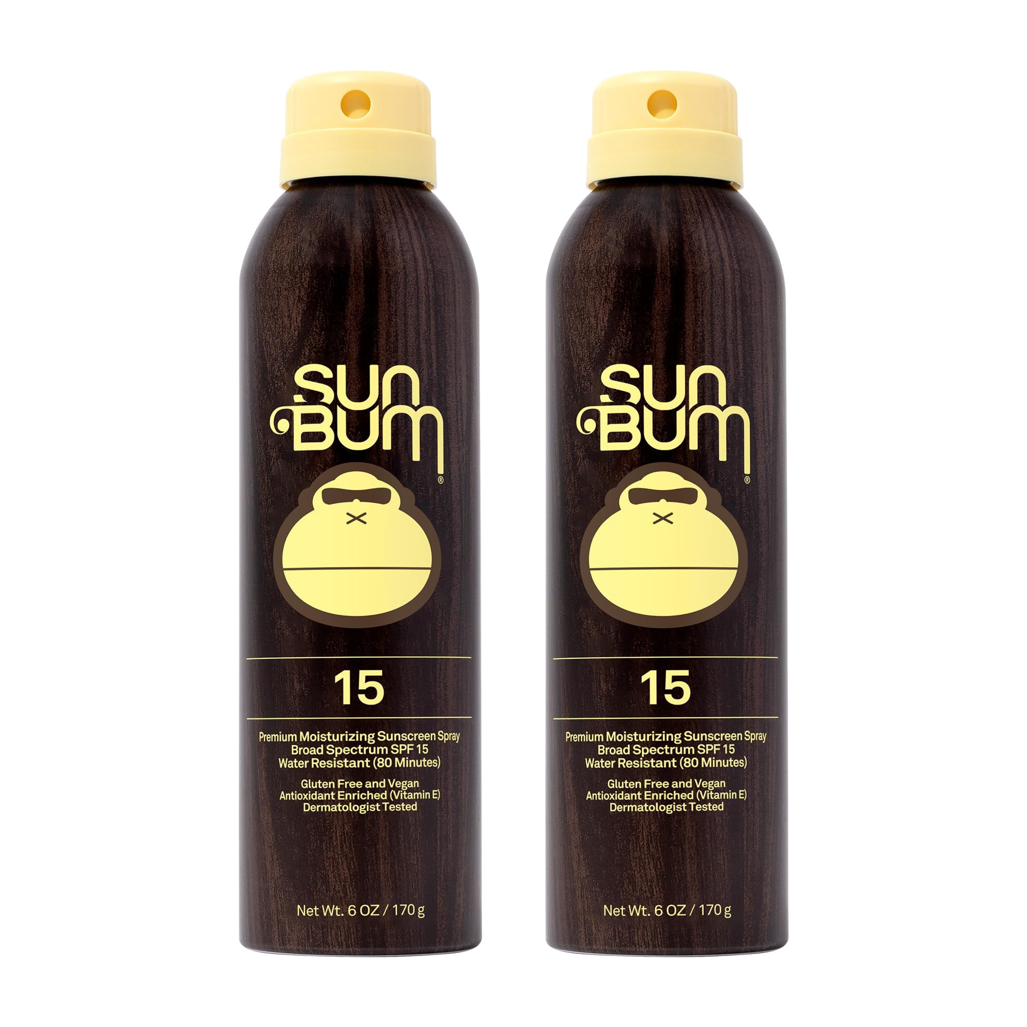 Spray Corporal Con Protección Solar Sun Bum Original Spf 15, 177 Ml, Paquete De 2