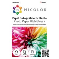 Micolor - Papel Fotografico Brillante A4 180 G 100 Hojas