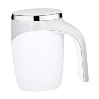Bothyi - Taza De Café Con Agitación Automática, Taza De Café Con Agitación Automática Para Oficina, Viajes Al Aire Libre, Color Blanco