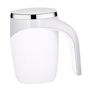 Bothyi - Taza De Café Con Agitación Automática, Taza De Café Con Agitación Automática Para Oficina, Viajes Al Aire Libre, Color Blanco