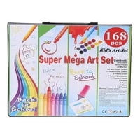 Genérico - Set De Mega Arte Maleta Rosa De 168 Piezas Lápices Para Colorear