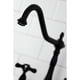 thumbnail image 5 of Grifo de cocina Kingston Brass Heritage Bridge con pulverizador, 5 of 9