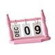 thumbnail image 2 of Calendario De Escritorio Ideal Como Regalo, Peque?o Calendario Plegable De Pie Para La Escuela, El Hogar Y La Oficina, Color Rosa., 2 of 5