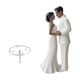 thumbnail image 3 of Figura de novio para tarta de boda, accesorio de micropaisaje DIY, novedad Traje blanco, 3 of 5