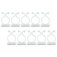 Ioensy - 10 Piezas Clips De Fijación De Pared Para Plantas Trepadoras Autoadhesivo Para Decoraciones Blanco L