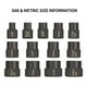 thumbnail image 2 of Set Dados Extractores Pernos Y Tuercas Rodadas 9 A 19mm, 2 of 3