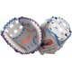 thumbnail image 3 of Guante de Softbol Rawlings 84 cm Mano Derecha Gris/Blanco, 3 of 5
