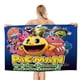 thumbnail image 1 of Pac-Man Toalla de playa de secado rápido con diseño temático, regalo para mujeres y niñas, ideal para cumpleaños, fans, amantes de la música, uso en la playa o al aire libre, 78 × 180 cm, 1 of 6