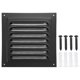 thumbnail image 1 of Uxcell 6"x6" Ventilación de Aluminio para Pared Exterior Salida de Ventilación Rejilla de Aire HVAC Negra, 1 of 6
