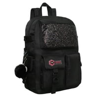 Mochila Mujer Kawaii Fusion Glitter Negro Head