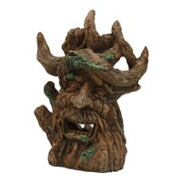 Ioensy - Tronco De Árbol Con Cara, Adorno De Acuario De Resina Para Cangrejos Ermitaños, Cangrejo Betta