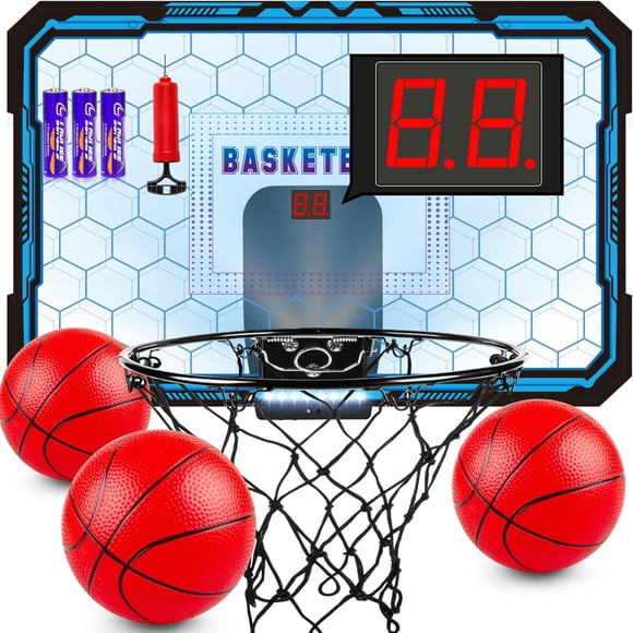 Aro de baloncesto TREYWELL para interiores, miniaro con luces LED