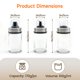 thumbnail image 4 of Set dispensador de aceite Mlici de 6 botellas con soporte giratorio 360°, 4 of 9
