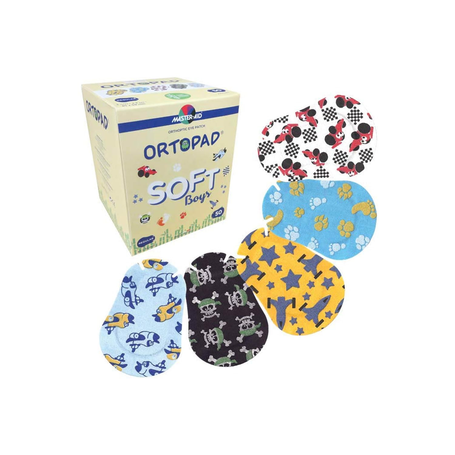 Parches Para Ojos Ortopad Soft Bamboo Para Niños De 4 Años O Más, 50 Unidades