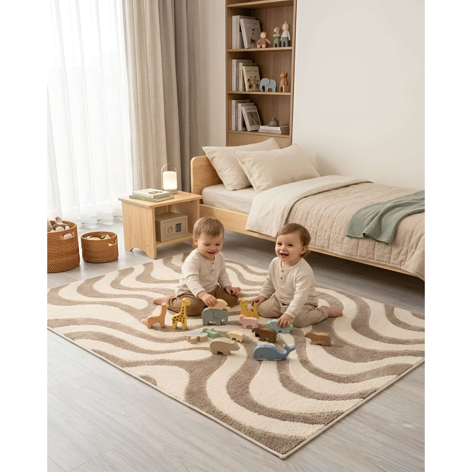 Textiamores - Alfombra Living Y Dormitorio Decoración Para Hogar Minimalista