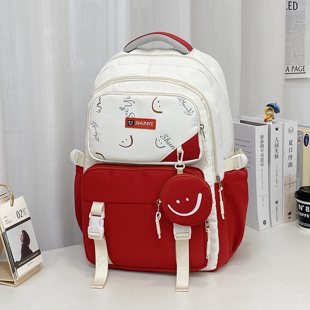 Middle School Student School Backpack With purs School Bags Girls Kids Schoolbag Primary School Backpack Travel Student Book Bag