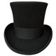 thumbnail image 2 of Sombrero de Copa Hanshow Negro de Lana 18 cm (7 3/8"), 2 of 7