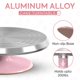 thumbnail image 2 of Base giratoria para pasteles RICCLE de aluminio rosa de 30 cm, 2 of 7