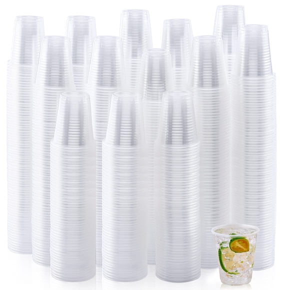 Vasos de plástico Turbo Bee, 5 oz (150 ml), transparentes, desechables, 1000 unidades